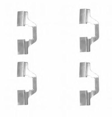 HELLA PAGID 8dz355203811 -  Комплектующие, колодки дискового тормоза